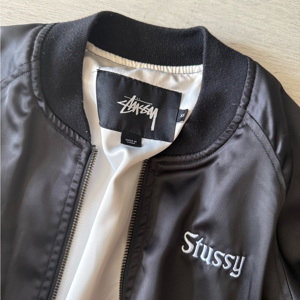 Stussy Black Bomber Jacket XS - Picture 4 of 4